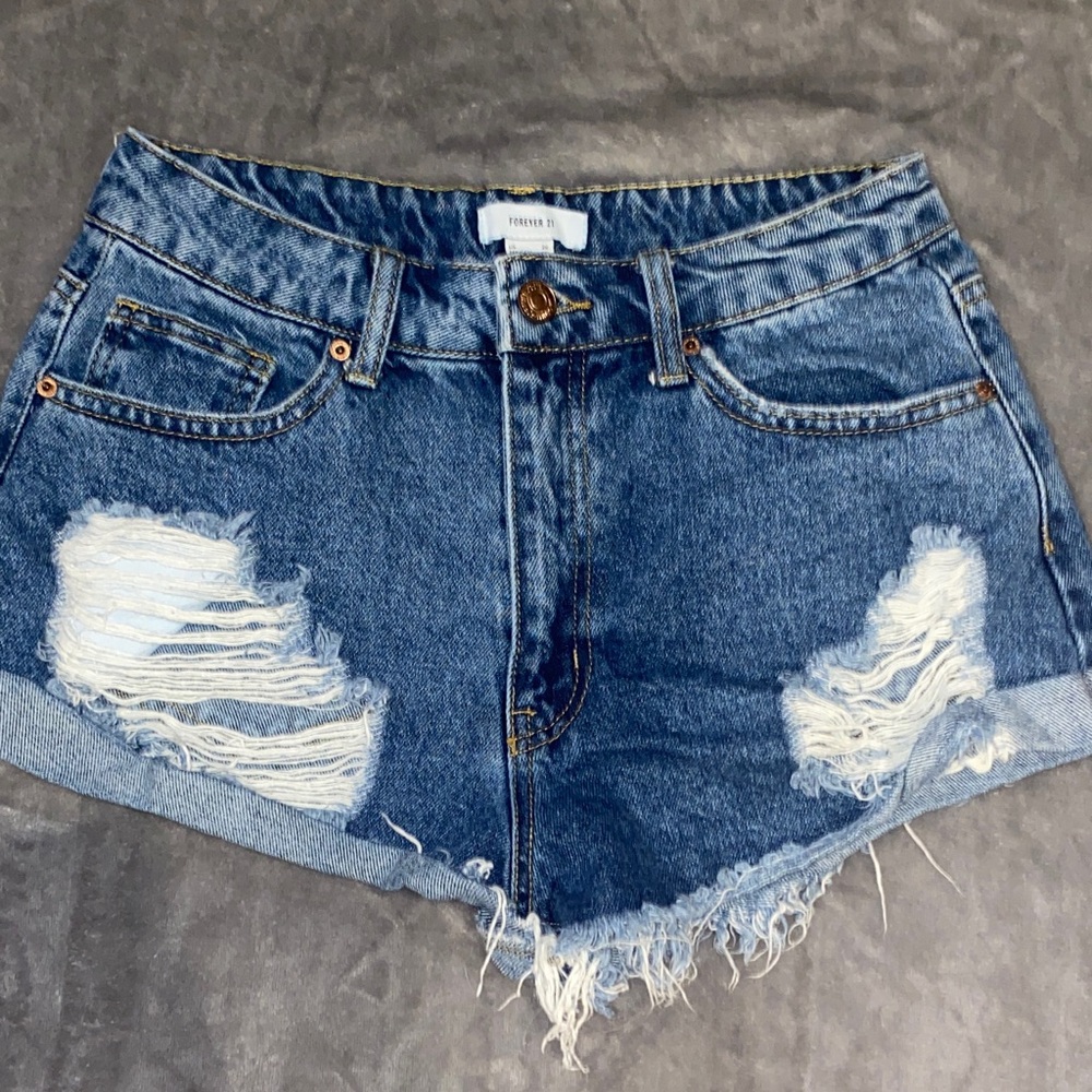 Forever 21 Classic Blue Jean Shorts